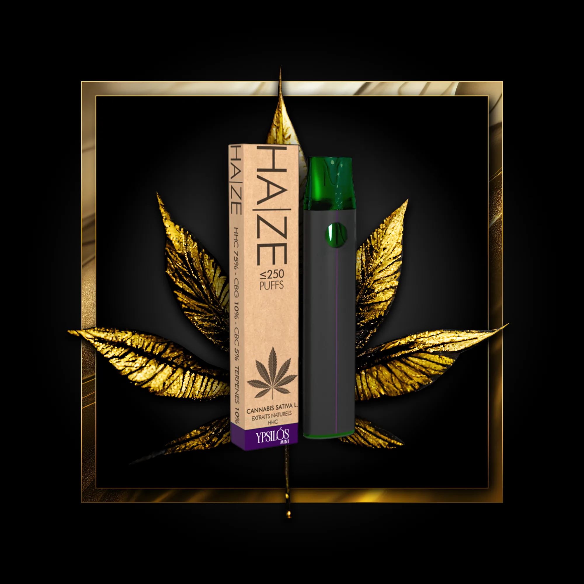 Haze (jetable) 250 bouffées - 0,50 ml. HHC