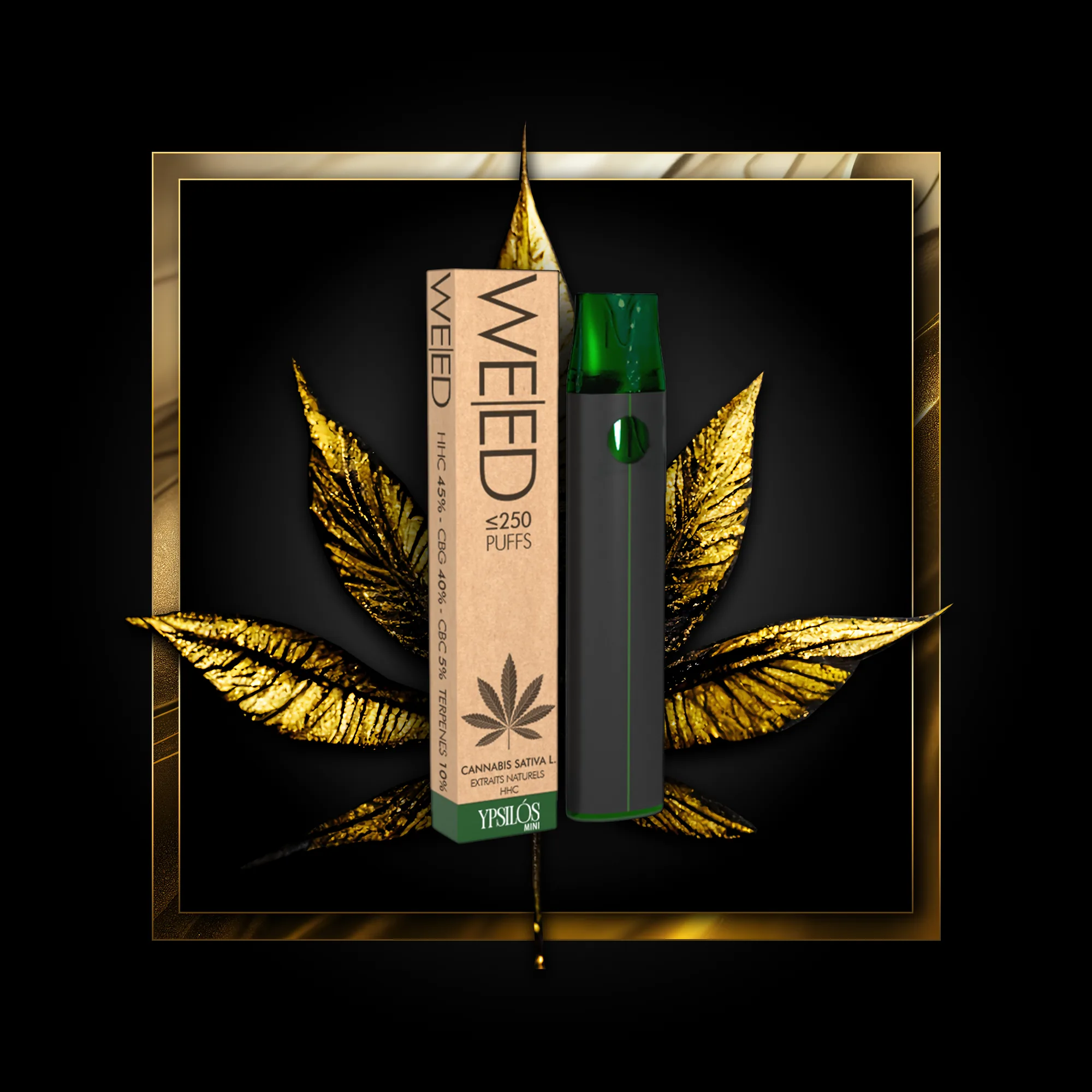 Weed (à usage unique) 250 bouffées - 0,50 ml. HHC